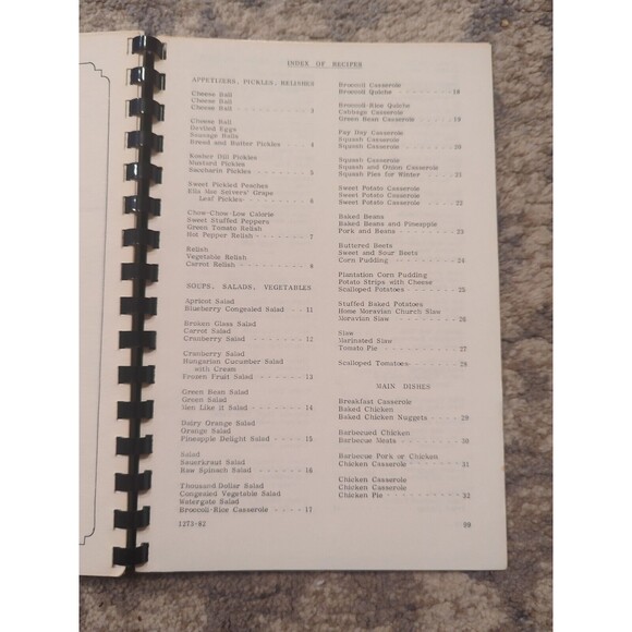 Oak Grove Moravian Church Cookbook Spiral Vintage 1982 Winston-Salem, NC - Picture 8 of 13